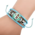 2 Packs Christmas Leather Bracelet Holiday Womens Christmas Costume