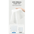 thumbnail image 6 of GIXUSIL 50 Count Disposable Face Cleansing Towels, 30x25cm Super Soft & Thick Viscose Dry Wipes, Biodegradable Facial Tissues for Sensitive Skin, Makeup Removing, Daily Facial Clean, Travel，White, 6 of 8