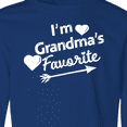 thumbnail image 4 of Inktastic I'm Grandma's Favorite with Arrow and Hearts Long Sleeve Youth T-Shirt, 4 of 5