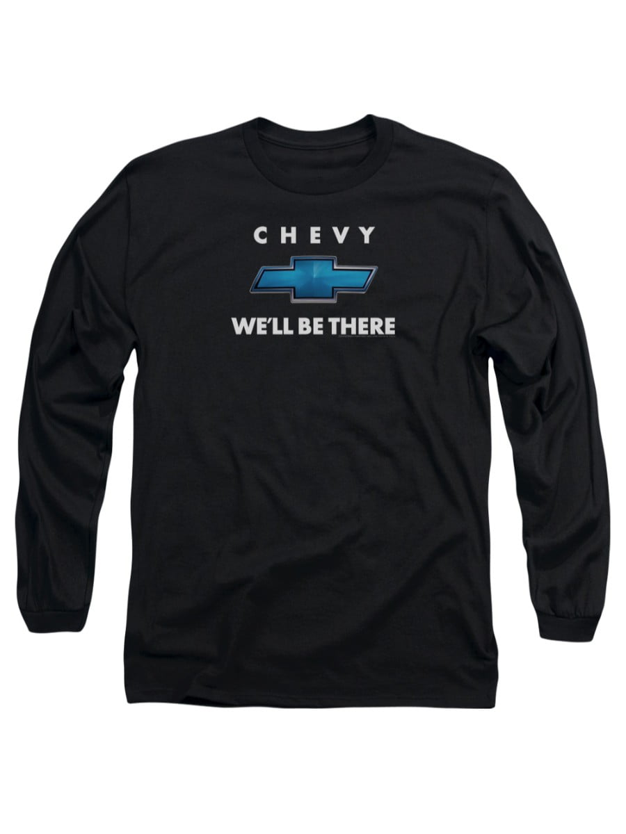 Back Print Trevco Chevy/Charcoal Chevy Bowtie Mens Work Shirt