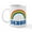 White, variant on CafePress - DEBBIE (Rainbow) Mug - 11 oz Ceramic Mug - Novelty Coffee Tea Cup