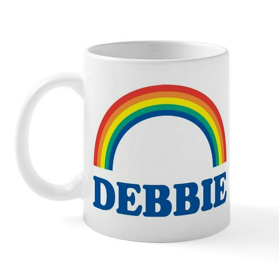 CafePress - DEBBIE (Rainbow) Mug - 11 oz Ceramic Mug - Novelty Coffee Tea Cup