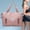 Pink, variant on 100Fens Travel Duffle Bag Weekender Overnight Bag Gym Tote Bag Oxford Cloth Storage Bags with Dry and Wet Separated Pocket for Women Girls Shoulder Bag Workout Duffel Bag Water Resistant