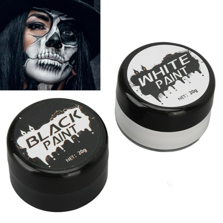 ❤︎ƸӜƷ❥‿✿⁀❣️Black & White!  Black and white makeup, White face paint, Black  and white face