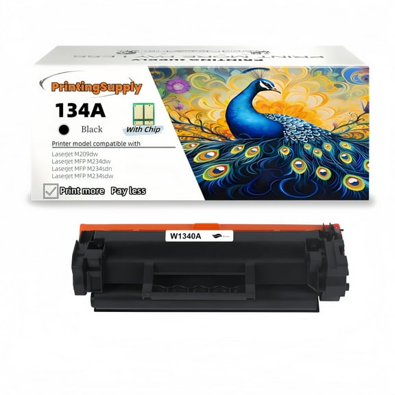134A W1340A High Yield Black Toner Cartridge with Chip Compatible for HP 134A W1340A 134X W1340X Toner Cartridge Work with HP LaserJet M209dw, MFP M234dw/M234sdn/M234sdw Printer