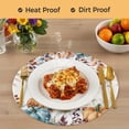 thumbnail image 4 of Orange Blue Pumpkin Fall Round Placemats Set of 8, Braided Polypropylene Place Mats, Thanksgiving Maple Leaf Washable Table Mats for Kitchen Dinner Holiday Wedding Party Coffee Table Decoration 15", 4 of 9