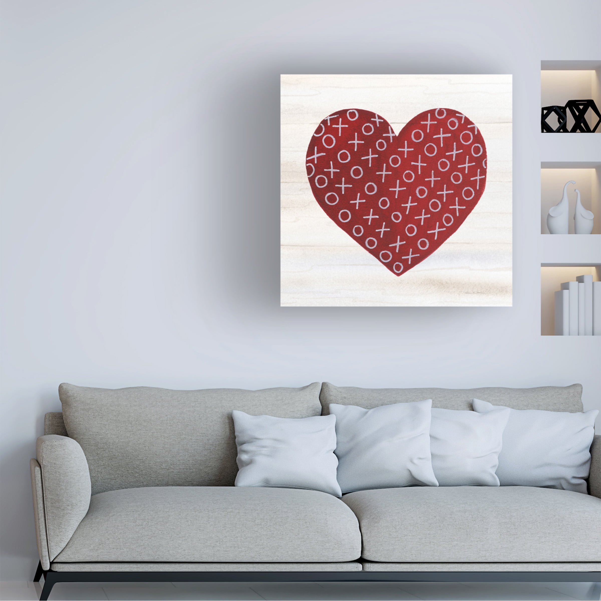 Trademark Fine Art 'Rustic Valentine Heart IV' Canvas Art by Kathleen Parr McKenna