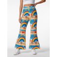 thumbnail image 2 of Girls Flare Pants, AI Digital Print Bell Bottoms,All-Season Sizes 3-13Y, 2 of 6