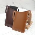 thumbnail image 4 of Mens Leather Vintage Waist Bag Sheath Belt Clip Phone Travel Cell Case Cover Belt Pouch Purse Bag, 4 of 8