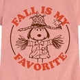 thumbnail image 3 of Peanuts - Fall Is My Favorite - Toddler And Youth Girls Short Sleeve Graphic T-Shirt, 3 of 6