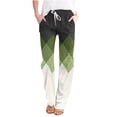 thumbnail image 1 of FAIWAD Womens Linen Pants Straight Leg Loose Drawstring Sweatpants Summer Plus Size Lounge Joggers Pants, 1 of 4