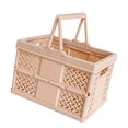thumbnail image 1 of S SERENABLE Storage Crate Foldable Basket Milk Crate for Camping Spring Outing Household Coffee, 1 of 9