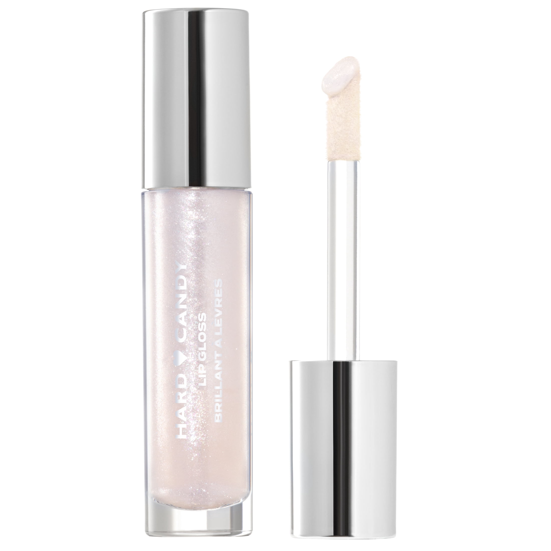 (2 pack) Hard Candy Glosstopia Lip Gloss, High-Shine Hydrating, Hyaluronic Acid, Sprinkles on Top, Pink Shimmer