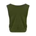 thumbnail image 7 of Womens Workout Tank Tops Racerback Sleeveless Running Workout Yoga Tops Summer Beach Athletic Shirts Army Green L, 7 of 7