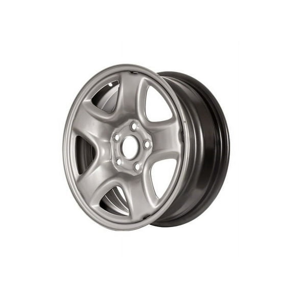 Steel Wheel - Silver - 16 x 6.5 Inch - 5 Spoke - 5 Lug - 115mm Bolt Pattern - Compatible with 2001 - 2006 Toyota RAV4 2002 2003 2004 2005