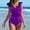 Purple, variant on TODOZO One Piece Swimsuit Women Tummy Control Slimming Cheeky Modest 2025 Trendy Swim Suits for Women 2025 Bathing Suit for Women One Piece Slim Fit Cute Swimsuit with Chest Pad Without Brackets Plea