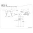 thumbnail image 2 of Kingston Brass KB191G 4 in. Centerset Bathroom Faucet, Polished Chrome, 2 of 2