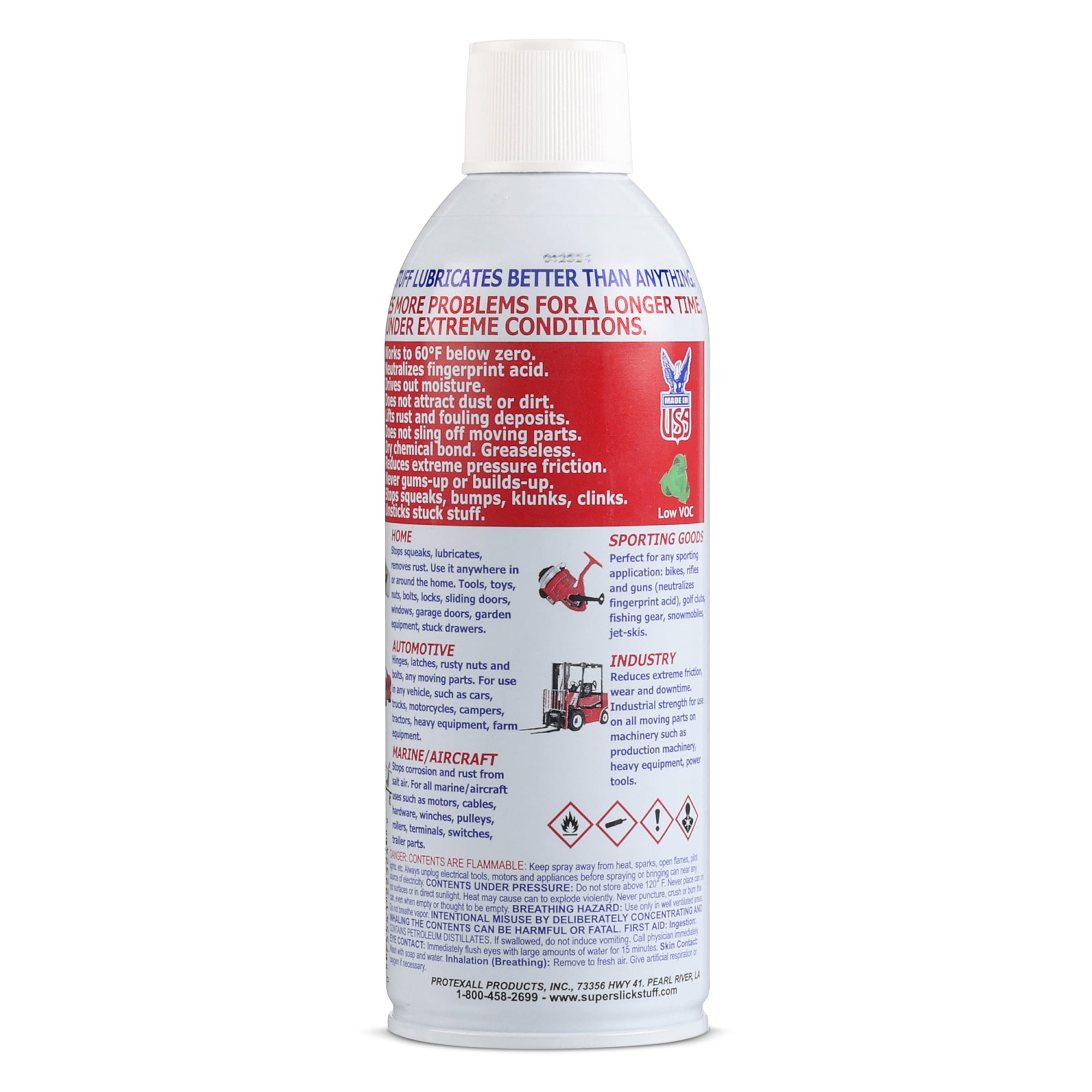 (12 pack) Protexall, Super Slick Slick Stuff CA Aerosol Multi-Purpose Lubricant Spray, 9 oz.
