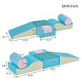thumbnail image 6 of 6-in-1 Climb Crawl Activity Playset Blocks Soft Foam Zone Climbing Crawling Building Blocks Toys Indoor Active Play Structure Gym Equipment For Infant Toddler, 6 of 9