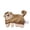 Brown, variant on No-Stuffing Pineapple Dog Toy, Fleece Chew Toy with Crinkle Paper & Squeaker, Durable Interactive Play Toy for Puppies & Dogs