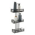 thumbnail image 2 of ELLE Paris Noir 3 Tier Spa Tower Storage Shelf Unit in Black, 2 of 6