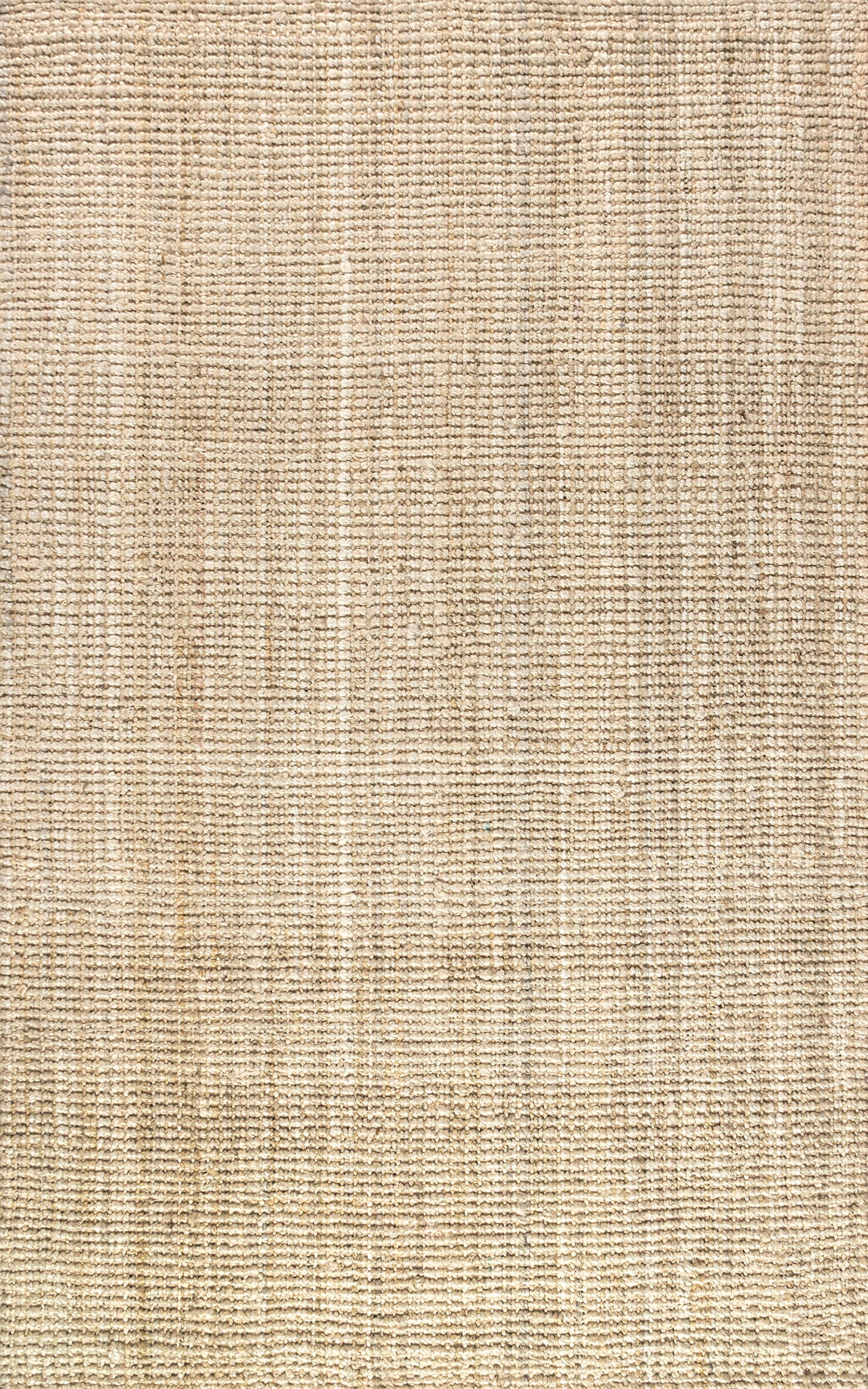 JONATHAN Y NATURAL FIBER 8 x 10 Area Rug, Hiro Hand Woven Chunky Jute - Ivory, NFR103A-8