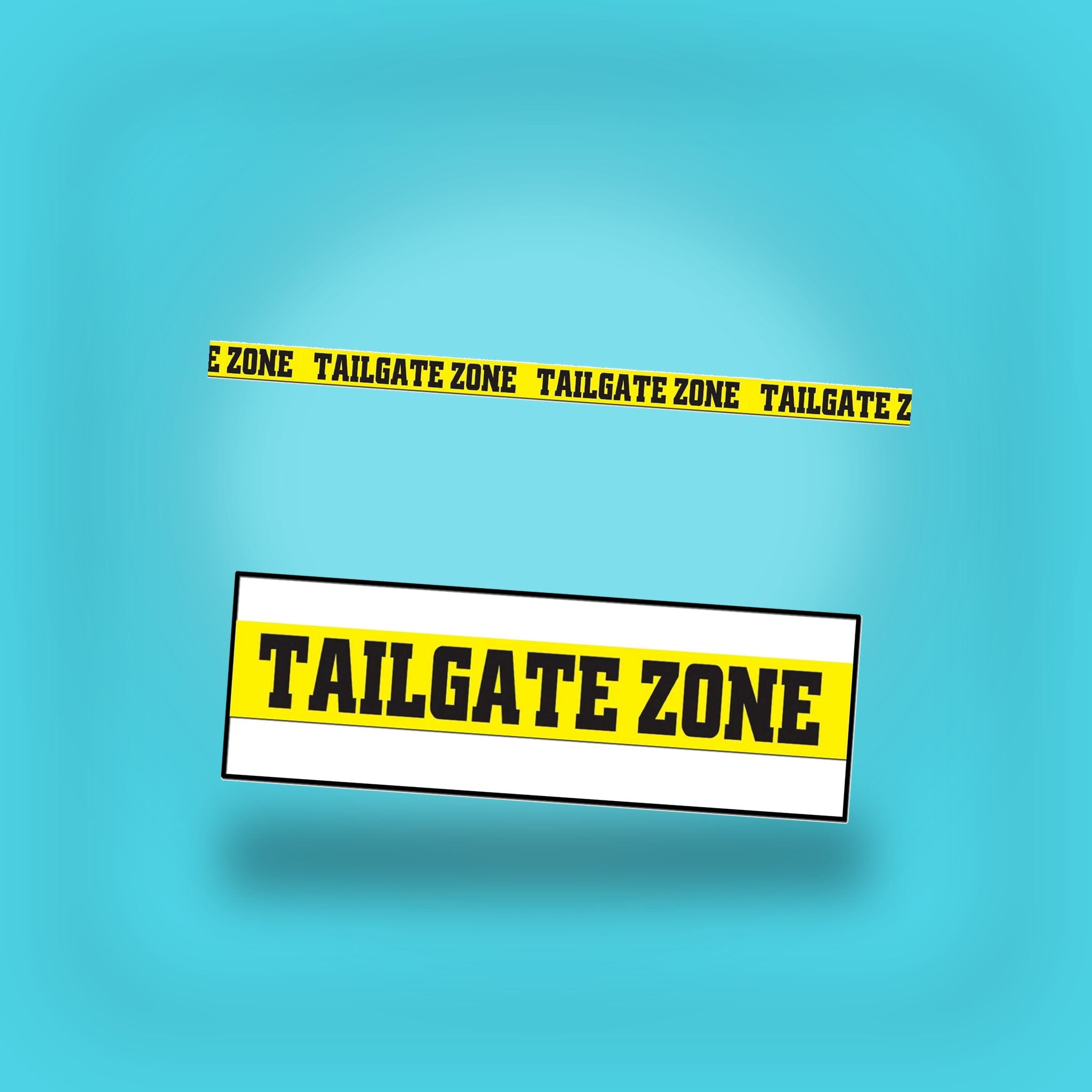 Beistle - Tailgate Zone Party Tape - 3" x 20' - Pack of 12