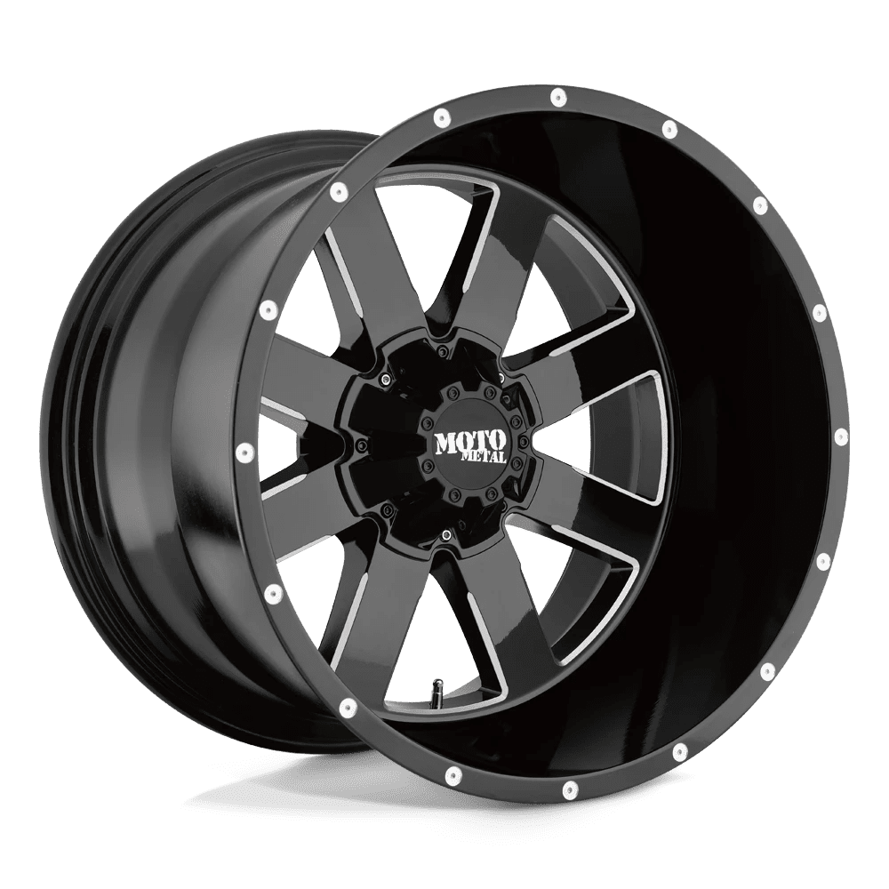 Motegi MO962, 22x10 Wheel with 8 on 170 Bolt Pattern Gloss Black