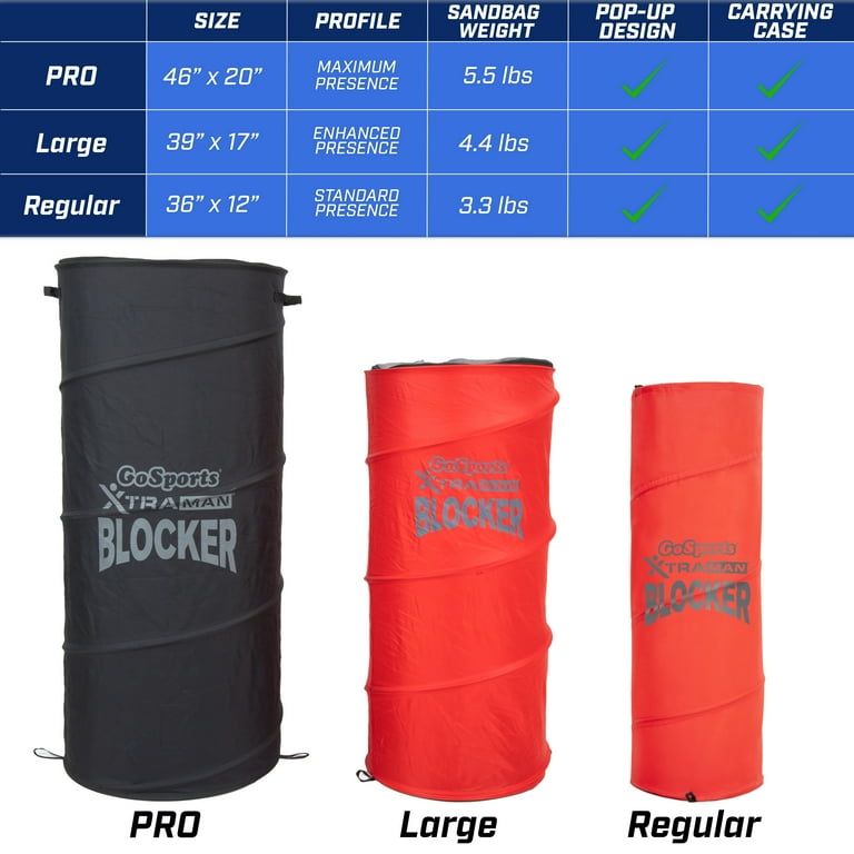 GoSports XTRAMAN Blocker Pop-Up Defenders 3 Pack - Game Set for
