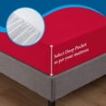 thumbnail image 4 of 600 Thread Count Pima Cotton Sleeper Sofa 4-PCs Sheet Set Full Sofa Size Red Stripe, Fits (5 Inch Deep) Sofa Bed Sheets, 4 of 6