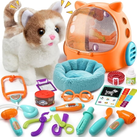 TUZT Interactive Cat Toys for Kids Gifts for Little Girls 3 4 5 6 7 8 Year Old