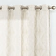 thumbnail image 1 of JINCHAN Embroidery Flax Linen Curtains for Living Room Grommet Top Window Curtains 2 Panels Light Filtering Drapes for Bedroom Beige W50 x L84, 1 of 7