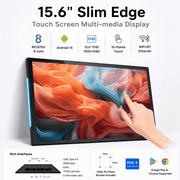 JEESTON 15.6 in FHD Android 14 Tablet, 64GB, Wi-Fi Black
