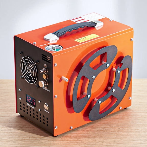 Pressure Air Compressor 4500 PSI with Auto-Stop&Built-in Converter for PCP Air Rifles and Paintball Tanks,Portable Electric Airgun Pump for Scuba Tanks and Air Pistols,12V DC/110V AC Power Supply