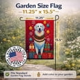 thumbnail image 2 of Great Pyrenees Holiday Christmas Garden Flag 11.25 in x 15.5 in, 2 of 7