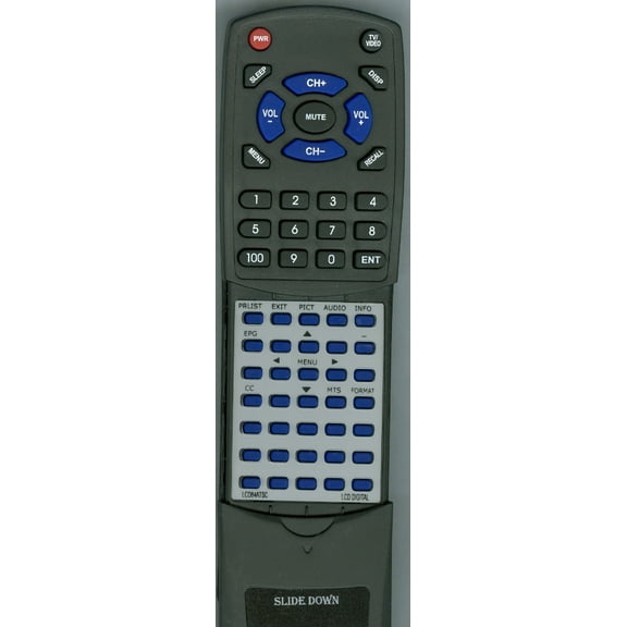 Replacement Remote for CURT LCD84ATSC, RTLCD84ATSC, LCD1105A