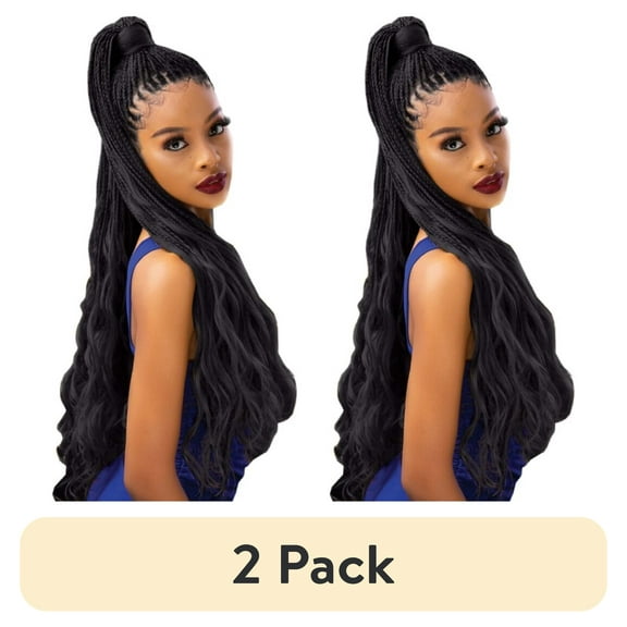 (2 pack) Darling Pre-Stretched Loose Body Waves Braid Hair 3X Pack, 52 inch, #1B, Adult, Women
