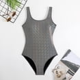 thumbnail image 3 of Scale Triangle Cutout Swimsuit Backless Monokini With Bikini Style Design Women's Plus Size Swimwear Rhinestone Bikini Woman Bikini Winter Shorts Swimsuit Thong Kids Swim Shorts High Waisted Bikini, 3 of 4