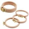 thumbnail image 1 of Aros para bordar Craft Hoop ZOCONE de madera de haya, 4 pulgadas, 6 unidades, 1 of 7