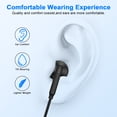 thumbnail image 5 of USB C Headphones for iPhone 17/16/15, 2 Pack Type C Magnetic Wired Earphones Ergonomic In-Ear Headset HiFi Stereo Earbuds with Mic&Volume Control Noise Cancelling Compatible for Samsung Android,Black, 5 of 7