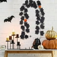 thumbnail image 7 of geerera Black Artificial Maple Leaf Garland, Fall Vine with Flowers for Decor, Indoor Outdoor Hanging Ornaments for Mantle, Wall, Backdrop & Party Decorations, 7 of 7