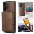thumbnail image 5 of Allytechgroup Detachable Cards Holder Case for Samsung Galaxy A13 4G, RFID Blocking 2 In 1 Wallet PU Leather Case with Stand Compatible with Magsafe Shockproof Cover for Galaxy A13 4G, Brown, 5 of 5