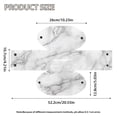 thumbnail image 7 of FKELYI Marble White Print Tissue Box Cover Square PU Leather Tissue Box Holder Facial Paper Organizer Holder for Home Bathroom Office Tabletop Decor, 7 of 7