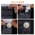 thumbnail image 2 of Celectigo Coin Collection Book — Leather Coin Storage Album with 480 Pockets for 30mm Coins For Collectibles, Medals, Badges, 2 of 10