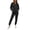 ZA-Black Outfit Sets, variant on Jsaierl Sweatsuit Sets for Women 2 Piece Long Sleeve Full Zip Sweatshirts and Jogger Pants Fall Activewear Lounge Sets Workout Sets Matching Tracksuit