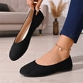 thumbnail image 5 of Flat Shoes for Women 2026 Casual Pointed Toe Slip On Ballet Flats Ballerina Womens Casual Shoes Comfortable Walking Shoes Slip On Shoes Women Business Soft Walking Shoes Comfort Dressy Flats Black 36, 5 of 6