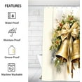 thumbnail image 2 of Christmas Fun Theme Shower Curtain for Bathroom Shower Curtain Set with 12 Hooks Waterproof Fabric Bath Curtain for Bathtub Restroom Decor, 72 X 72 in, 2 of 6