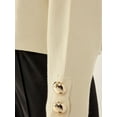 thumbnail image 6 of Thick Cream Jumper with Gold Button Details, 6 of 7