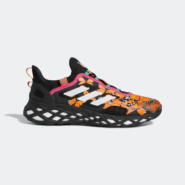 Ad-id-as Sportswear WEB BOOST DíA DE LOS MUERTOS SHOES in Black W/ Butterflies