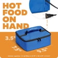 thumbnail image 3 of HOTLOGIC Mini Portable Electric Lunch Box Food Heater with Glass Container - Food Warmer and Heated Lunch Box for Adults Car/Home - Cook, Reheat, and Keep Your Food Warm - BLUE - 120V, 3 of 9